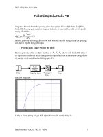 Cách thiết kế bộ điều khiển PID 