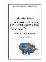 Giáo trình sữa chữa động cơ điện không đồng bộ   mđ02  sửa chữa bơm điện