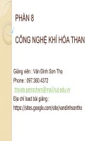 Bài giảng công nghệ chuyển hóa than  phần 8   GV  văn đình sơn thọ