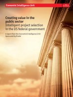 Creating value in the public sector intelligent project selection in the US federal government 