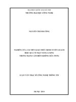 Nghiên cứu, cải tiến giao thức định tuyến LEACH hiệu quả về mặt năng lượng trong mạng cảm biến không dây (WSN) 