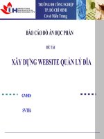 Báo cáo đồ án  xây dựng website quản lý đĩa
