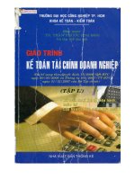 Giáo trình kế toán tài chính doanh nghiệp (tập 2)  phần 1   TS  trần phước (chủ biên)