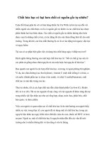 Chất hóa học có hại hơn chất có nguồn gốc tự nhiên 