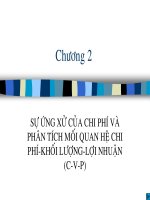 Bài giảng kế toán quản trị  chương 2   TS  lê đình trực