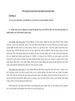 Đề cương ôn tập môn luật ngân sách Nhà nước