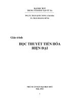 Giáo trình học thuyết tiến hóa hiện đại  phần 1   PGS TS trần quốc dung