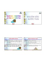 Bài giảng xử lý nước thải  chương 2 