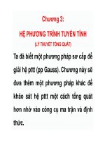 Bài giảng toán cao cấp 1  chương 3   hoàng văn thắng
