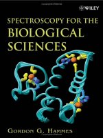 SPECTROSCOPY FOR THE BIOLOGICAL SCIENCESS