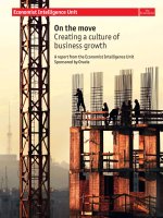 On the move creating a culture of business growth 