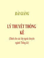 Bài giảng lý thuyết thống kê