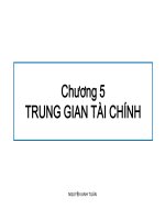 Bài giảng tài chính tiền tệ  chương 5   nguyễn anh tuấn