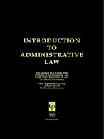 INTRODUCTION TO ADMINISTRATIVE LAW