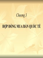 Chương 3 hợp đồng mua bán giao dịch quốc tế