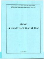 Ebook bài tập lý thuyết hạch toán kế toán   cđ công nghệ và kinh tế hà nội