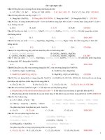 ôn tập học kỳ 1 môn hoá học 