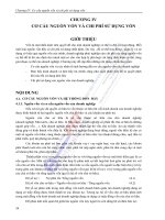 Giáo trình QUẢN TRỊ tài CHÍNH   chương 4