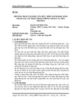 PHƯƠNG PHÁP TẬP HỢP, TỔ CHỨC, ĐIỀU HÀNH HỌC SINHTHAM GIA CÁC HOẠT ĐỘNG PHONG TRÀO CỦA NHÀTRƯỜNG