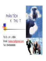 Bài giảng phân tích kỹ thuật   tô đức hải