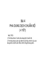 Bài giảng pha dung dịch chuẩn độ 