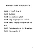 Lý thuyết thực hành thí nghiệm vật lý đại cương   đh thủ dầu một