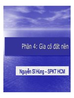 Bài giảng phần 4  gia cố đất nền   nguyễn sĩ hùng