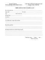 PHIẾU ĐĂNG ký đề tài KHÓA LUẬN 