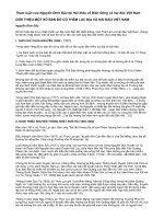 GIỚI THIỆU một số bản đồ cổ THỀM lục địa và hải đảo VIỆT NAM 