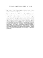 THE APPEAL OF INTERNAL REVIEW law, administrative justice and the (non ) emergence of disputes