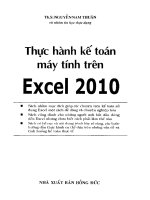Ebook thực hành kế toán máy tính trên excel 2010  phần 1   ths  nguyễn nam thuận