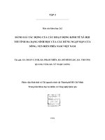 Đánh giá tác động của các hoạt động kinh tế xã hội tới tính đa dạng sinh học của các rừng ngập mặn cửa sông ven biển phía nam việt nam 