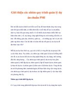 Giới thiệu các nhóm quy trình quản lý dự án chuẩn PMI 