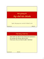 Bài giảng tài chính phát triển  bài 3   vũ thành tự anh