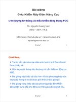 Bài giảng điều khiển máy điện nâng cao  bài giảng 7   TS  nguyễn quang nam