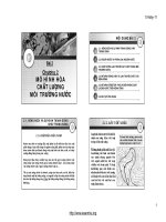 Bài giảng mô hình hóa môi trường  chương 2   GV  trương thị thu hương