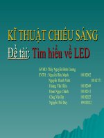 Bài thuyết trình môn kĩ thuật chiếu sáng  tìm hiểu về LED