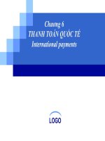 Bài giảng tài chính quốc tế  chương 6   ths  đỗ thị thu thủy