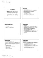 Bài giảng kế toán doanh nghiệp  chương 6   ths  cồ thị thanh hương 