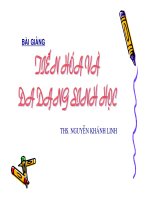 TIẾN hóa và đa DẠNG SINH học