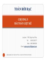 Toán rời rạc chương 5  bài toán liệt kê