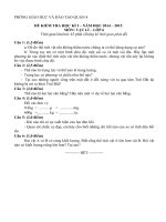 Đề thi học kì i môn vật lý 6 quận 8 thành phố hồ chí minh năm học 2014   2015(có đáp án)