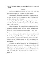 Trình bày mối quan hệ giữa truyền thông bạo lực và sự phát triển ở trẻ em