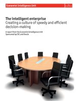 The intelligent enterprise creating a culture of speedy and efficient decision making 