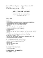 Đề cương dự giờ môn sinh lớp 10 phần chuyển hóa năng lượng 