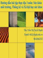 Bài giảng sức khỏe môi trường  chương 5   ths  trần thị tuyết hạnh