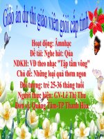 giáo án dự thi giáo viên giỏi cấp tỉnh vận động theo nhạc tập tầm vông 