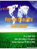 Bài giảng  công nghệ sinh thái   chương 6 (TS  lê quốc tuấn)