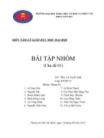 đề tài Cuộc sống hiện tại dễ tạo áp lực cho con người, là giảng viên anh chị cần đối diện với cuộc sống như thế nào để có thể duy trì trạng thái tâm lý lành mạnh nhắm giúp cho sự thành công trong công việc và quan hệ con người