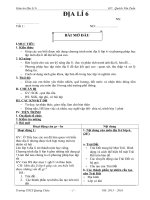 GIÁO án địa lớp 6 năm 2015  2016 